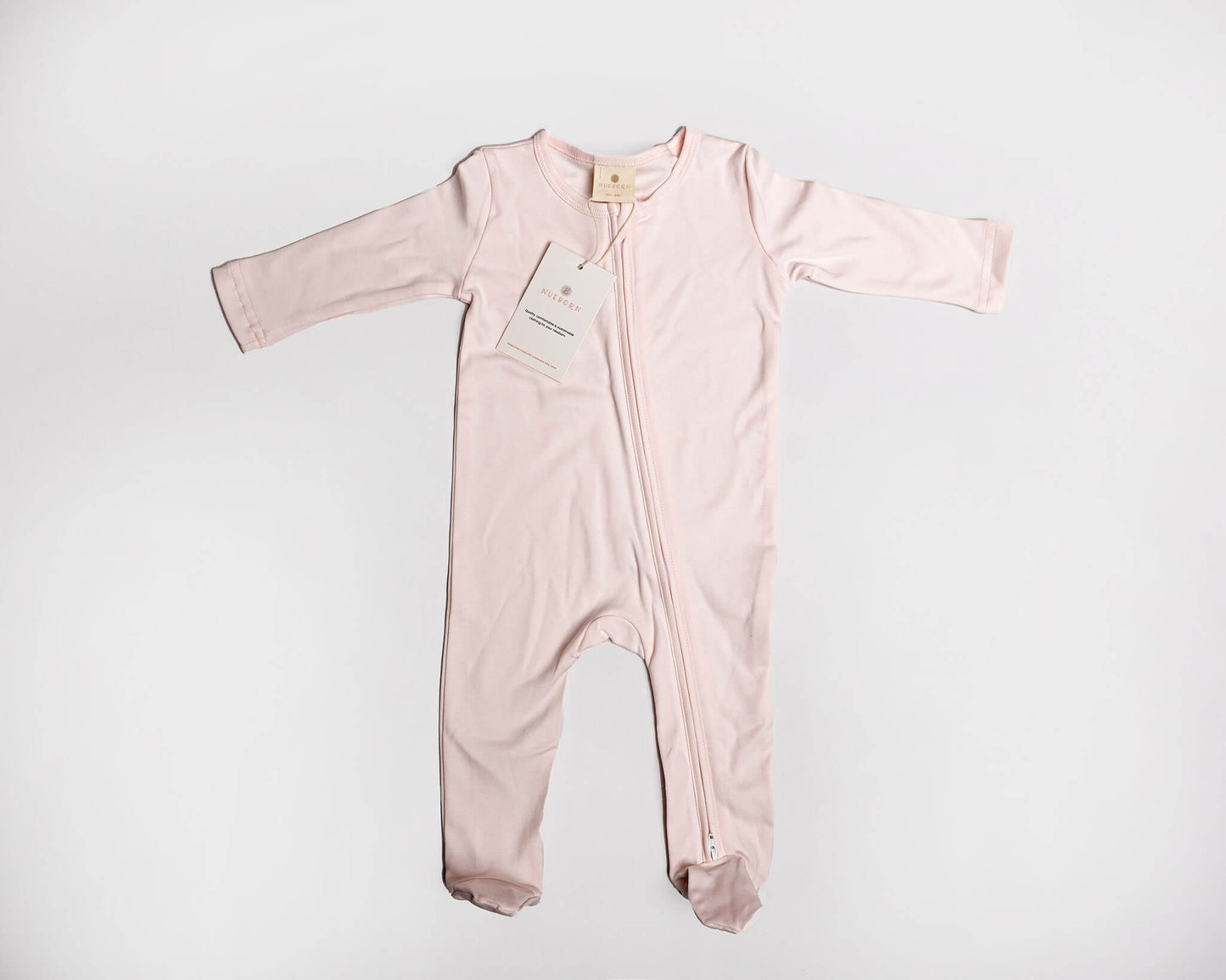 nueborn's pink double zip sleepsuit